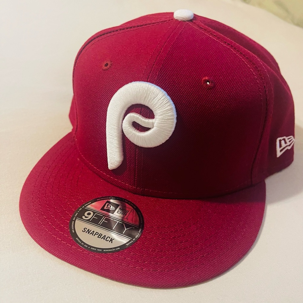 New Era Maroon Snapback with White Phillies logo